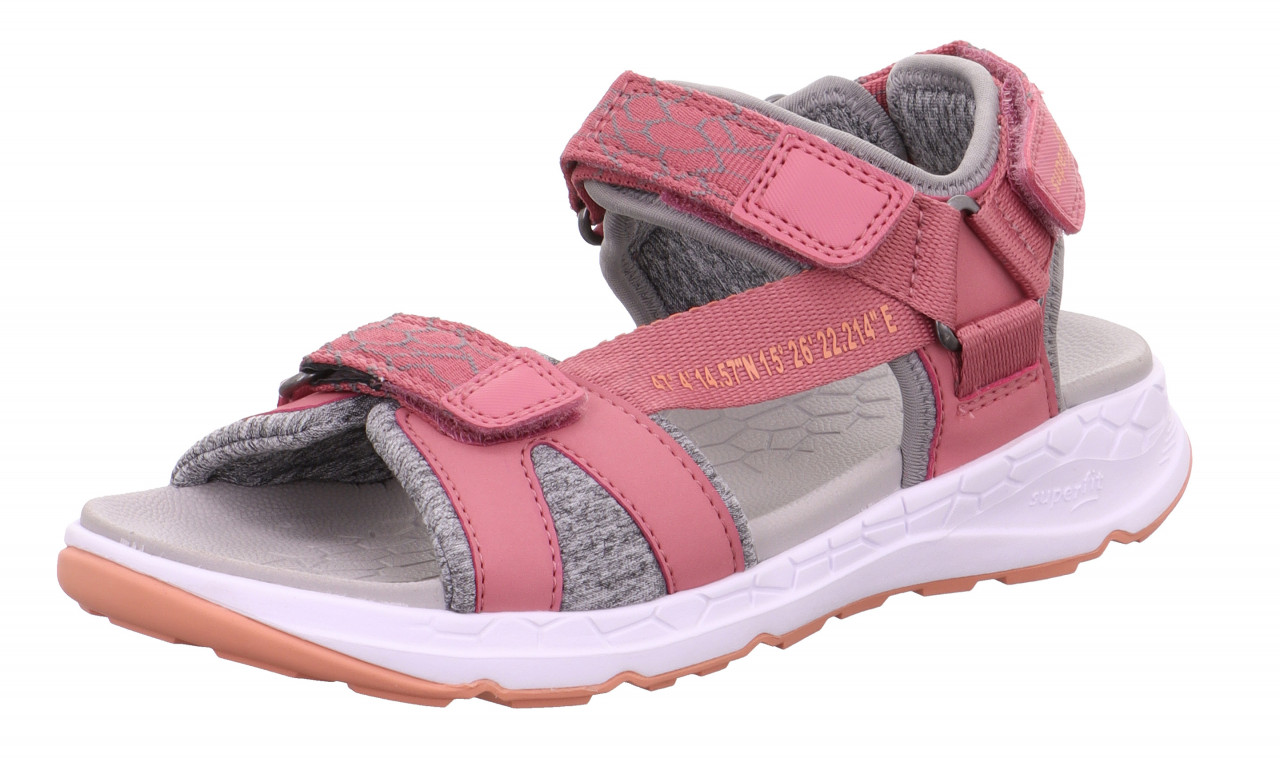 CRISS CROSS - Pink/Orange Sandale mit Klettverschluss