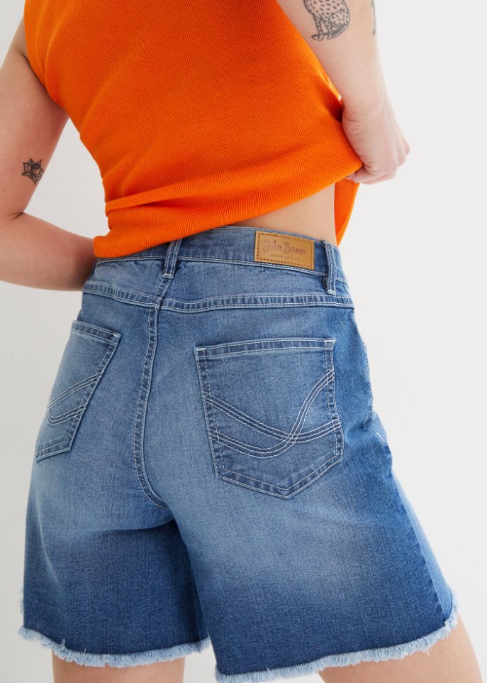 Stretch-Jeans-Shorts