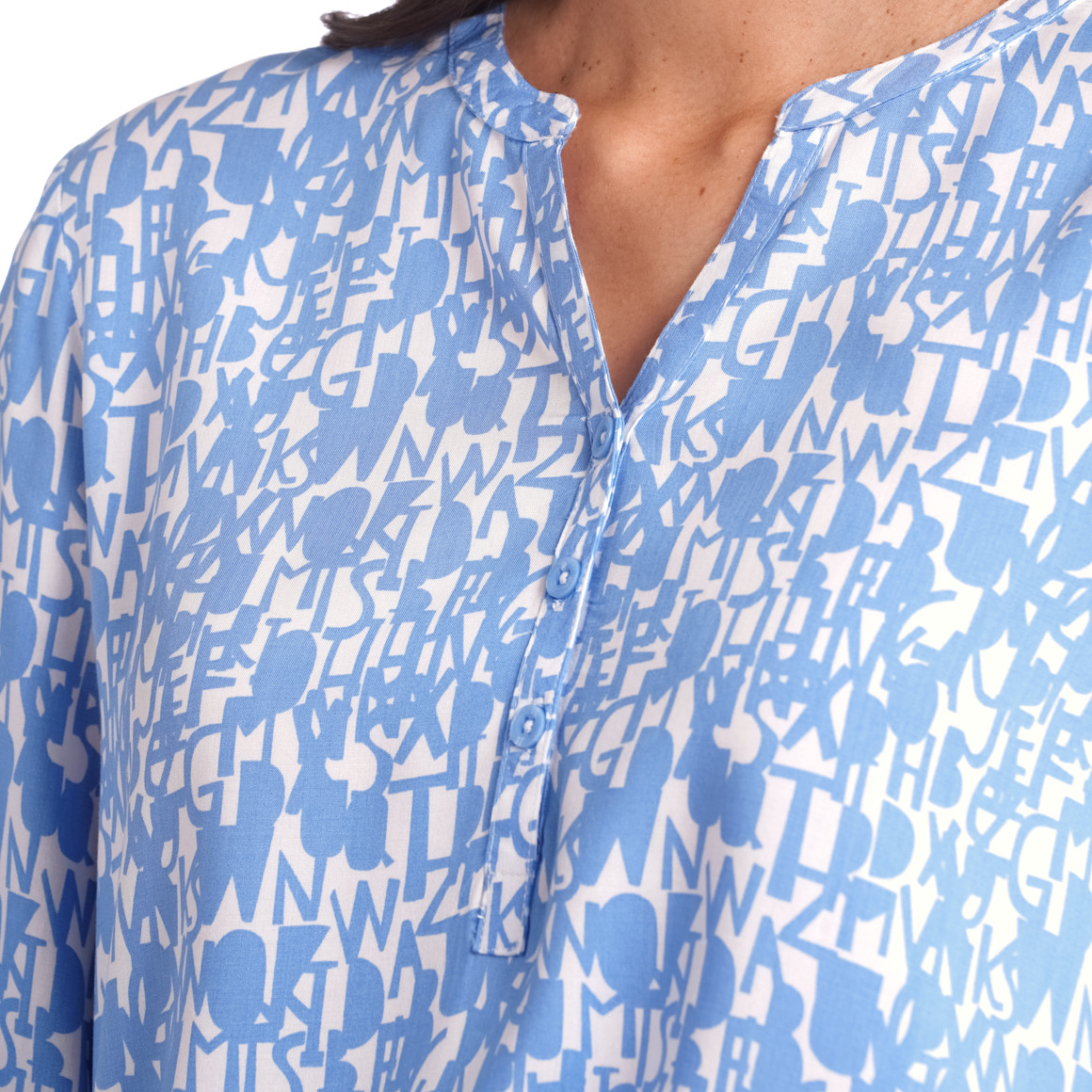 Damen Bluse mit Turn-up-Ärmeln