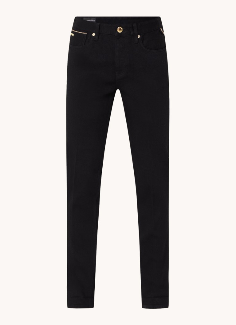 Blugi skinny Emporio Armani cu imprimeu distressed colorat