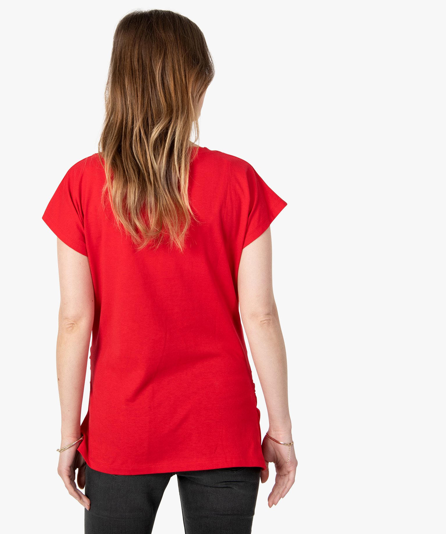 Tee-shirt de grossesse avec petit motif rouge | GEMO