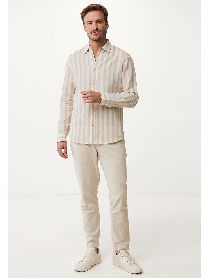 Mexx Hemd in Creme/ Hellbraun günstig kaufen