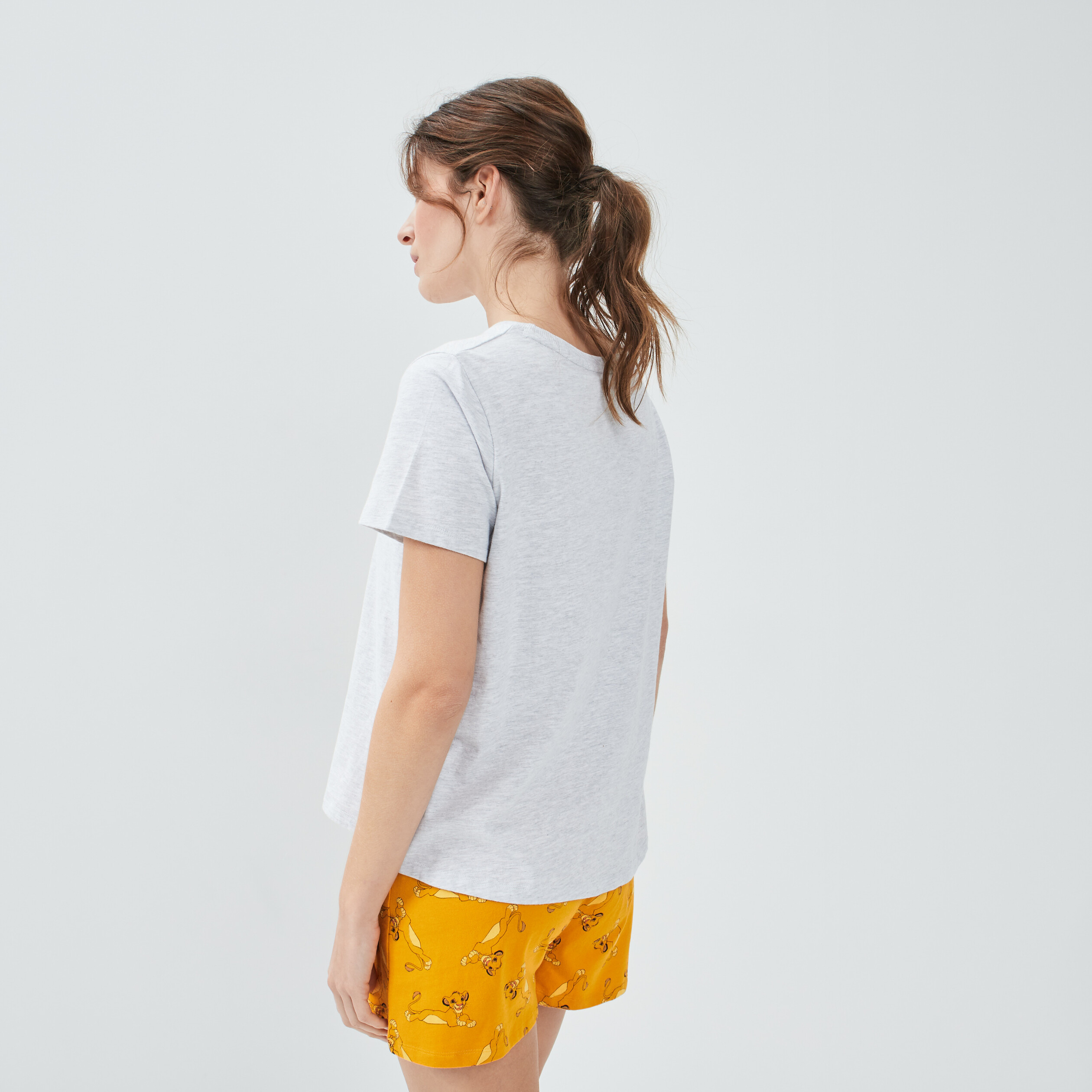 Pyjama Le Roi lion gris clair femme | La Halle