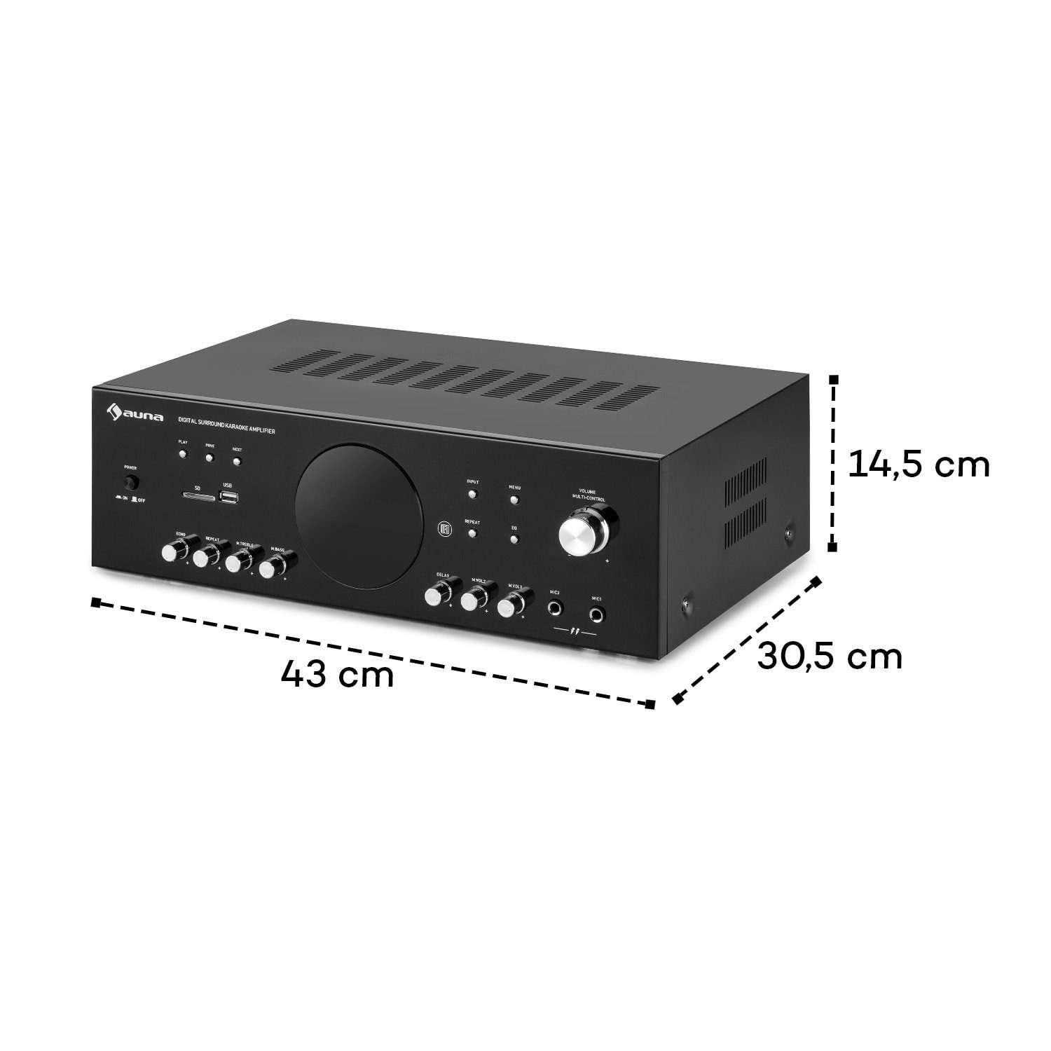Auna AMP-218 BT Audioverstärker (Anzahl Kanäle: 3)