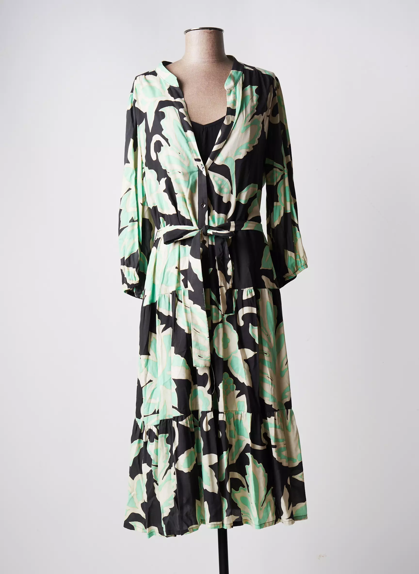 Summum Robes Mi Longues Femme couleur noir
