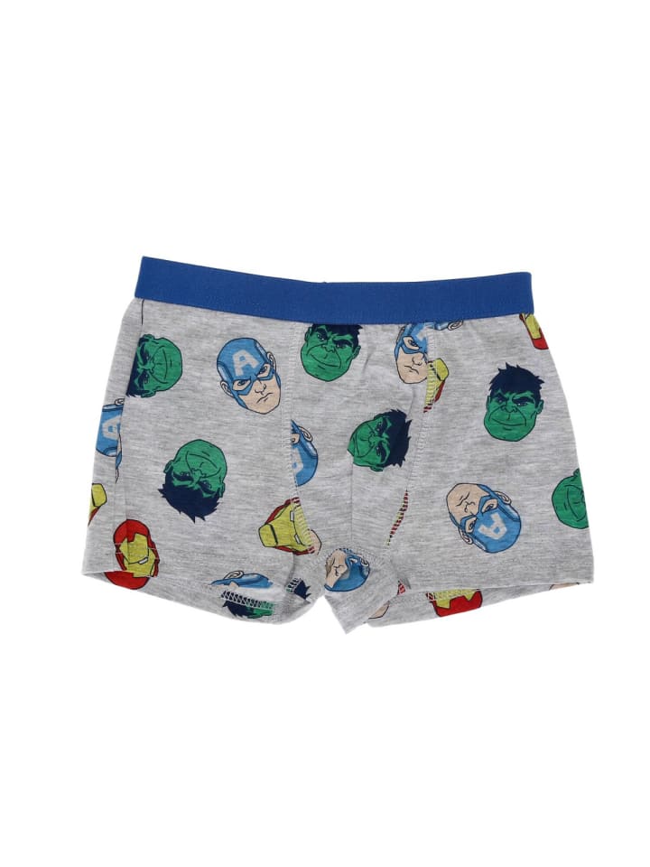 Avengers Boxershorts 3er Pack  Bunt & bequem 100% Baumwolle Unterhose in mehrfarbig günstig kaufen
