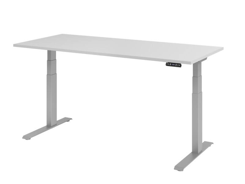 Hammerbacher Sitz-Stehschreibtisch VXDKB19/5/S Grau 1800 x 800 mm