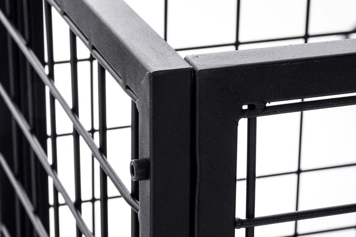 CLP Kaminholzregal Forrest, BxTxH:40x40x120 cm, Metall, schwarz