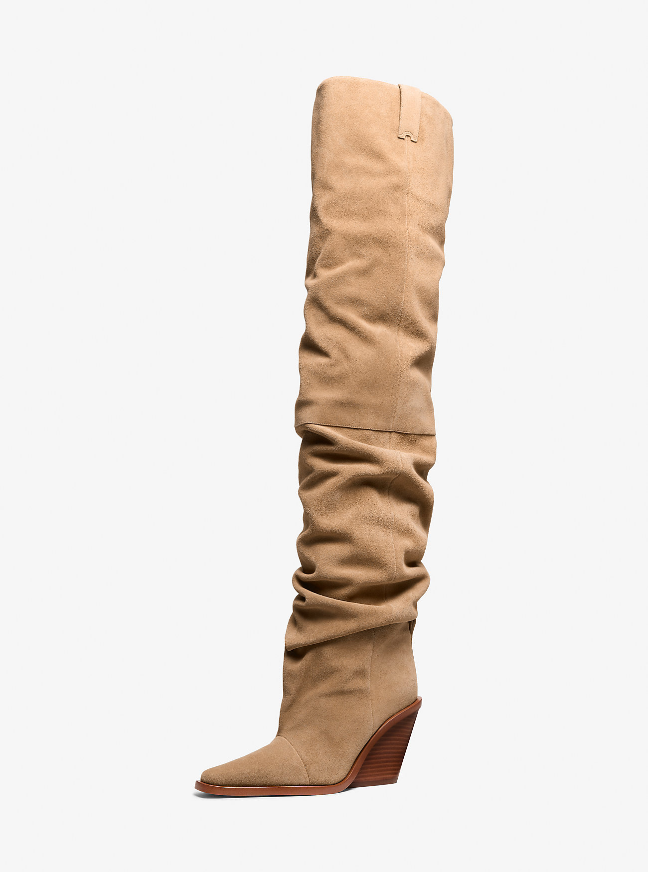 Noemie Suede Over-the-Knee Boot - HUSK