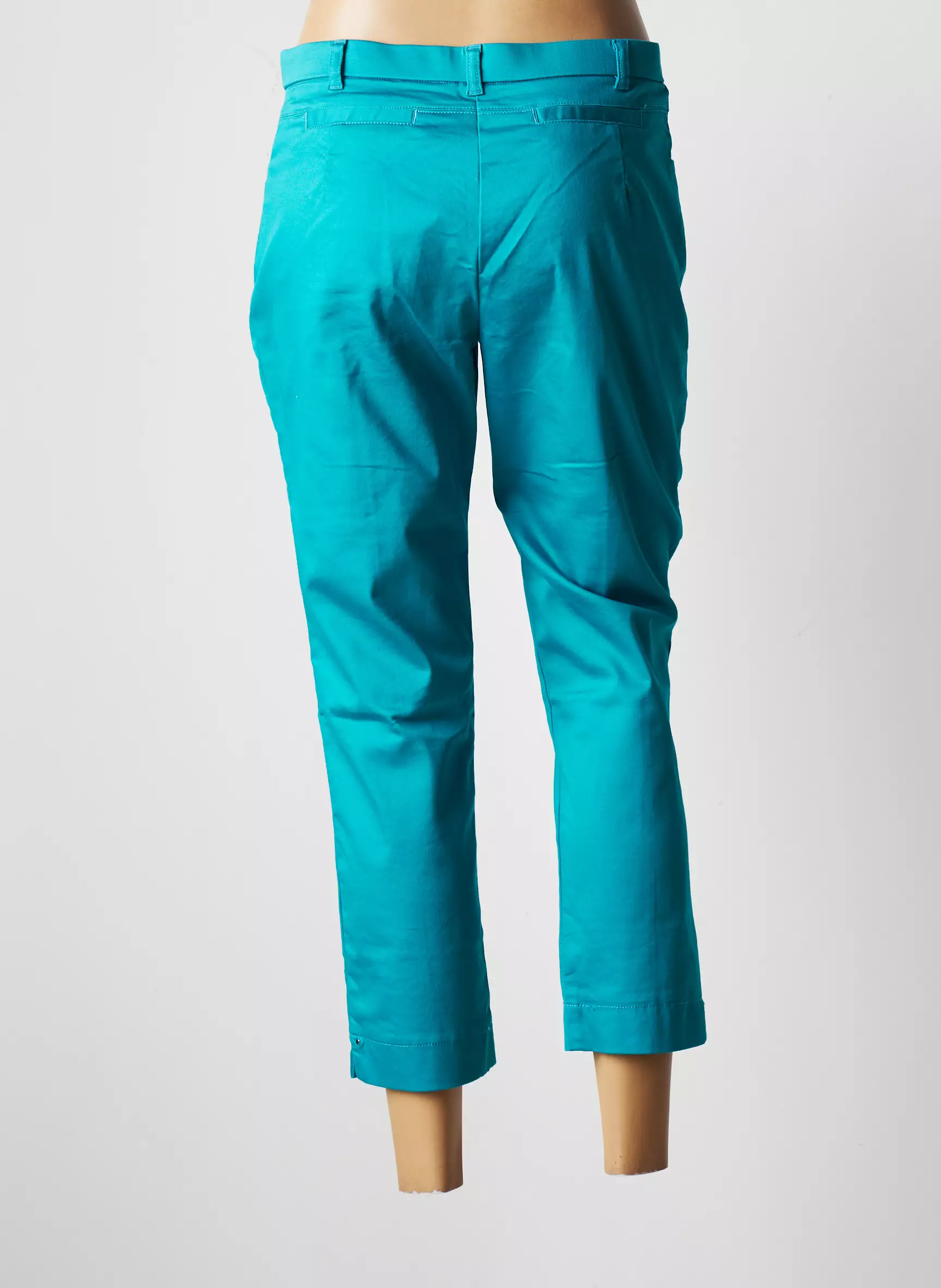 Christine Laure Pantalon7 8 Femme couleur bleu