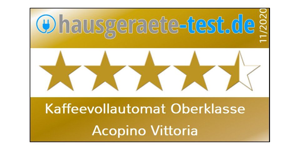 Acopino Kaffeevollautomat Vittoria, 6 Heißgetränke mit ONE Touch-Funktion, großes Farb-Grafikdisplay