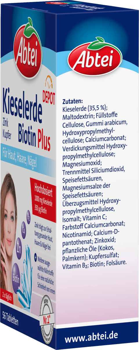 Kieselerde Biotin Plus Tabletten 56 St, 75 g