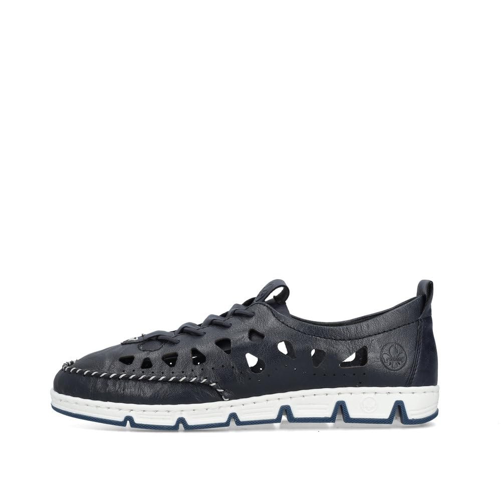 RIEKER Sportliche Slipper blau
