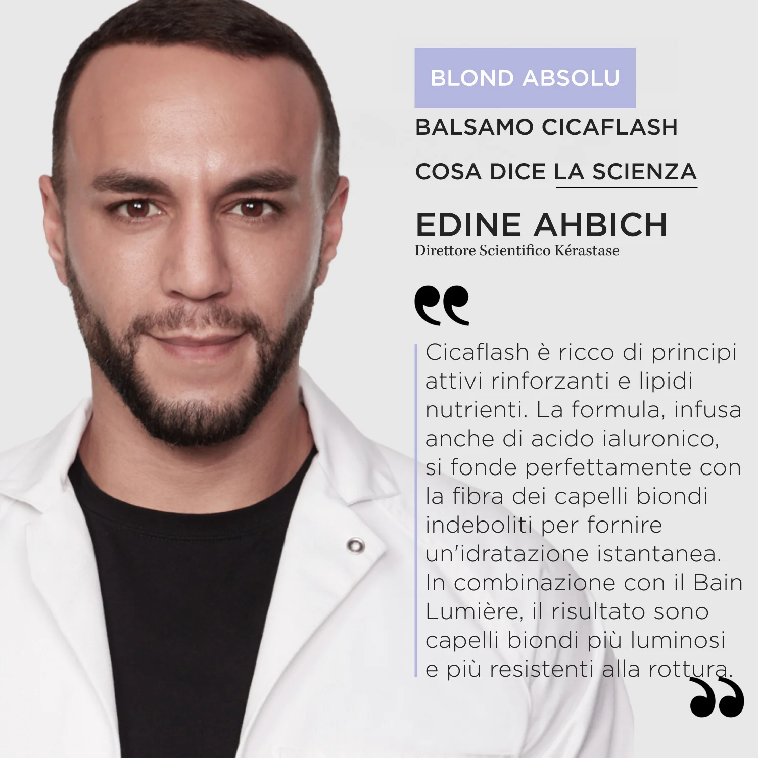 Blond Absolu Cicaflash - Hajregeneráló balzsam, Hajszínvédő balzsam, Hajfényt adó balzsam