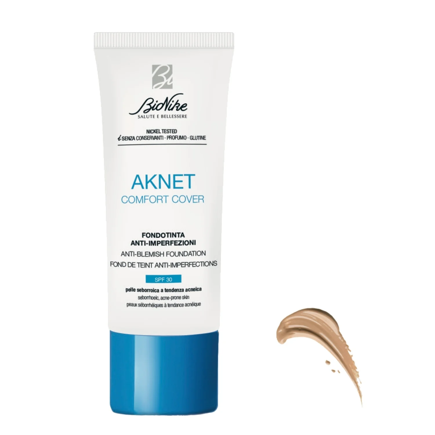 Fond de teint liquide Aknet Comfort Cover anti-imperfections
