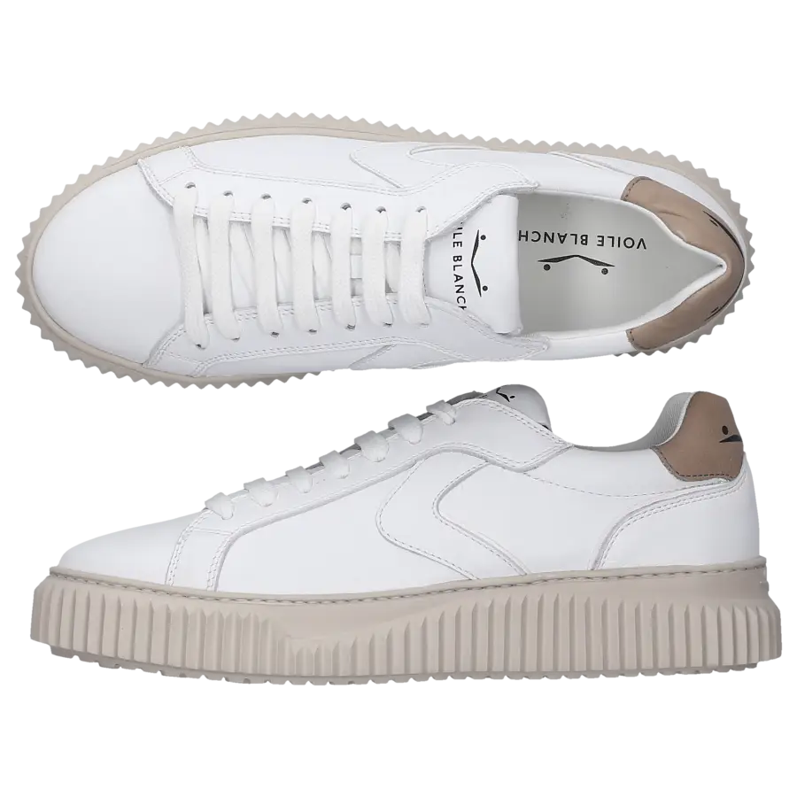 VOILE BLANCHE - Sneaker low LIPARI Kalbsleder - weiß