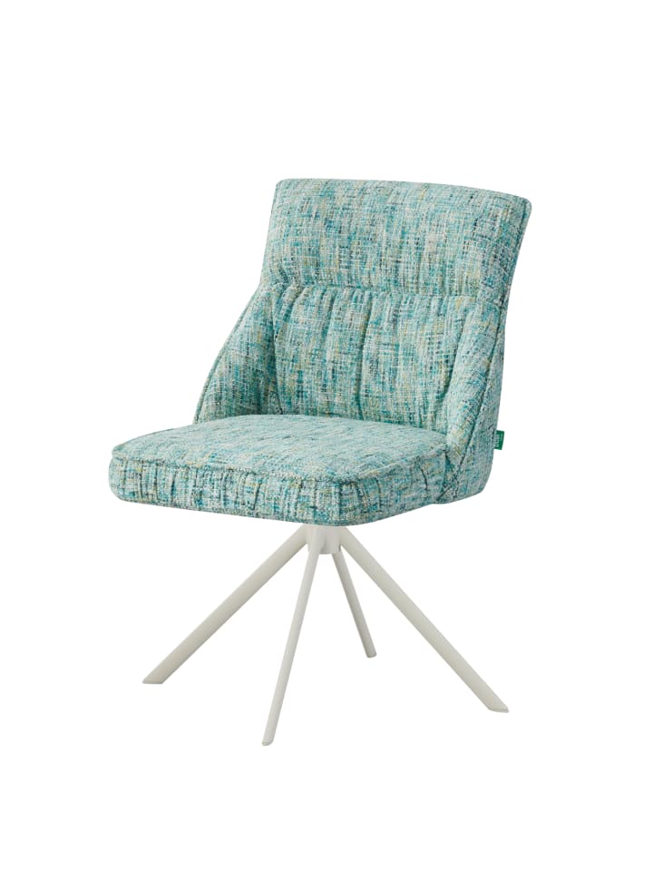 DUBI Möbel 2er-Set: Drehstuhl LINNEA in Türkis - (B)49 x (H)85 x  (T)62 cm günstig kaufen onesize