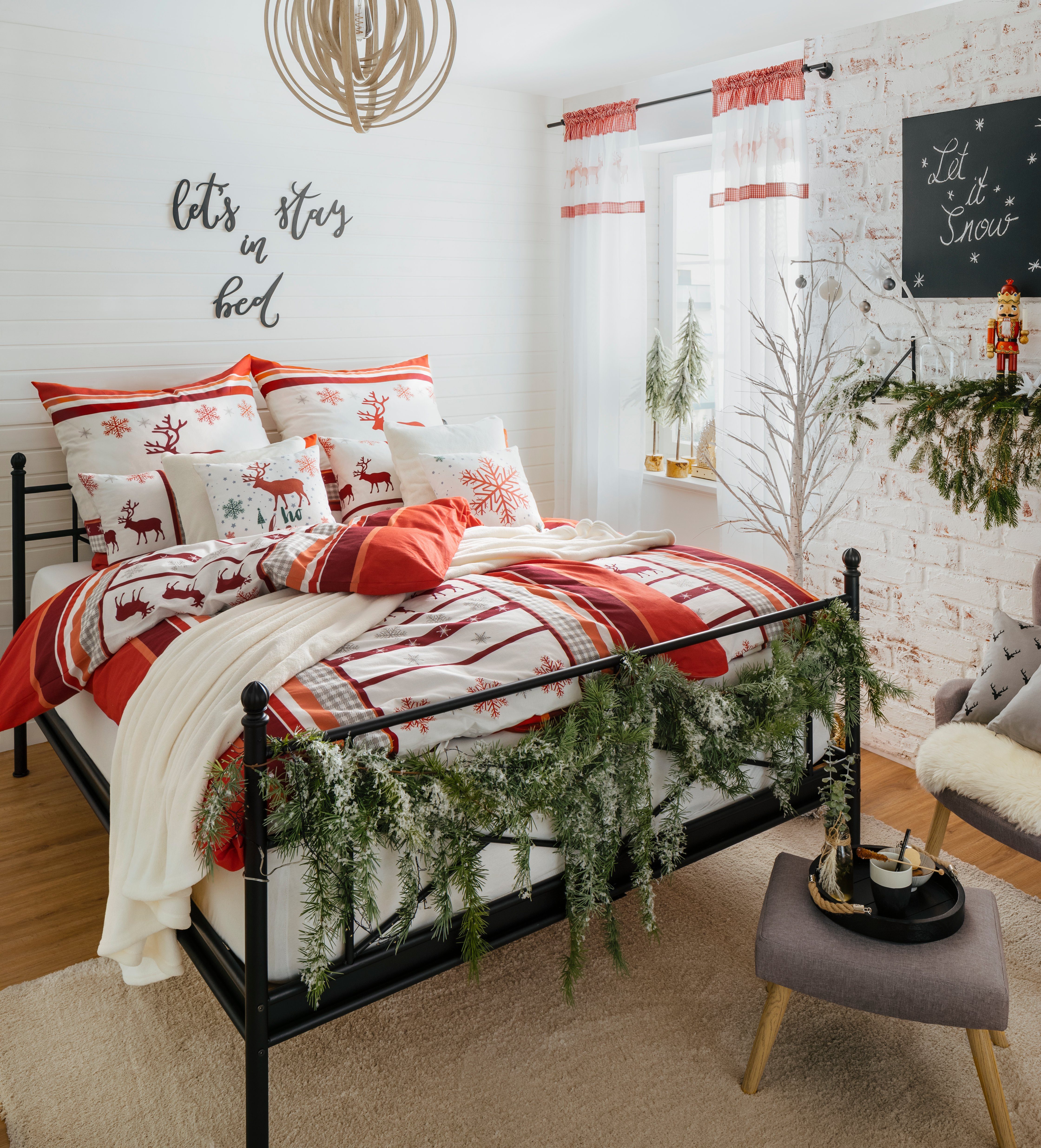 BONETTI LED Baum Birkenbaum, Timerfunktion, LED fest integriert, Warmweiß, mit zahlreichen LEDs, Weihnachtsdeko aussen