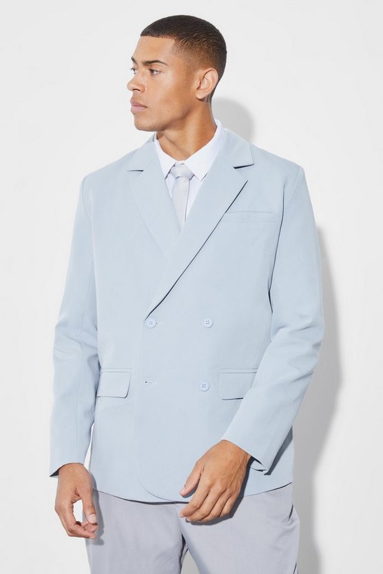 Lockere zweireihige Anzugjacke
