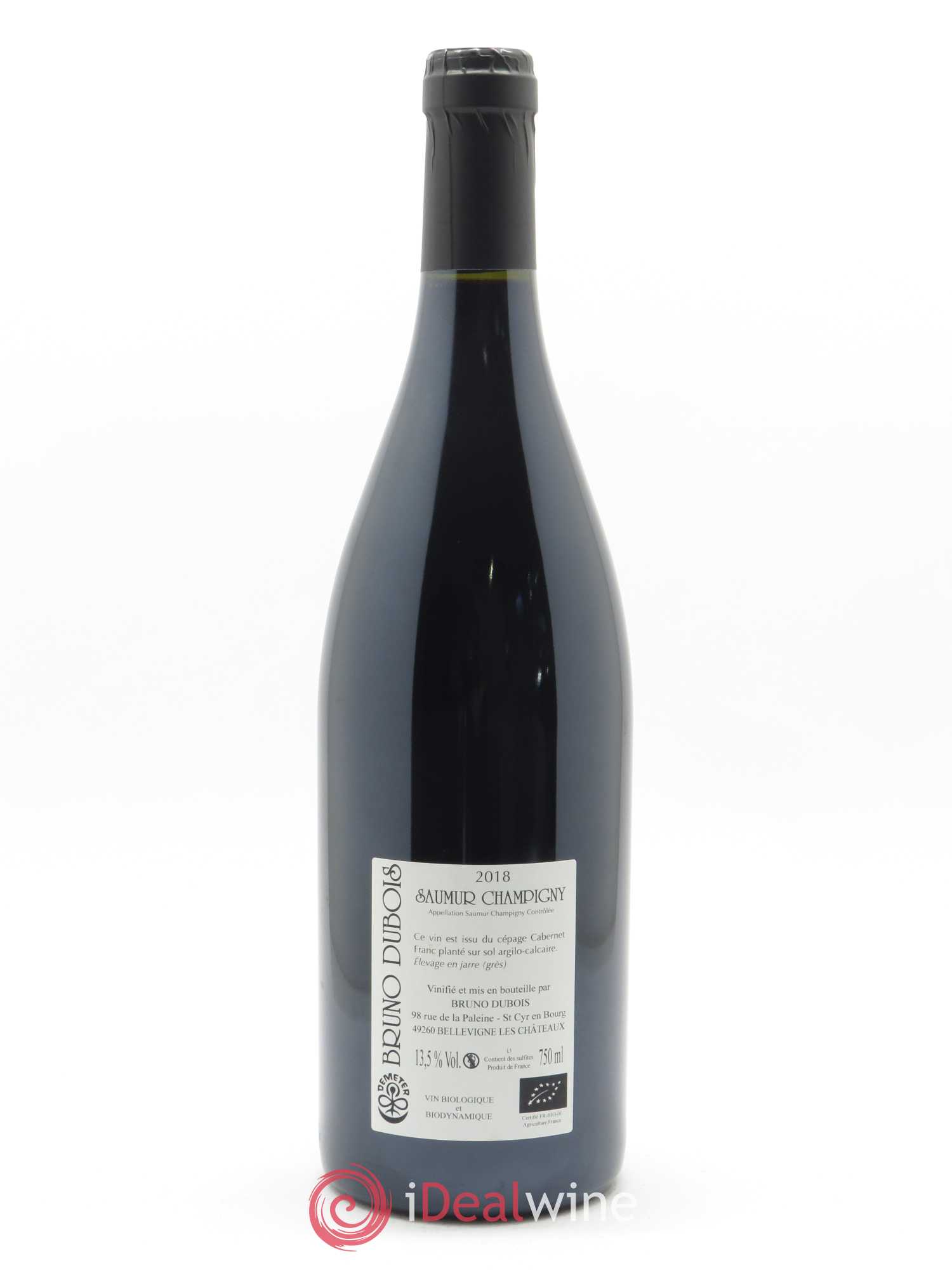 Saumur-Champigny Villa Parisienne Bruno Dubois  2018 - Lot de 1 Bouteille