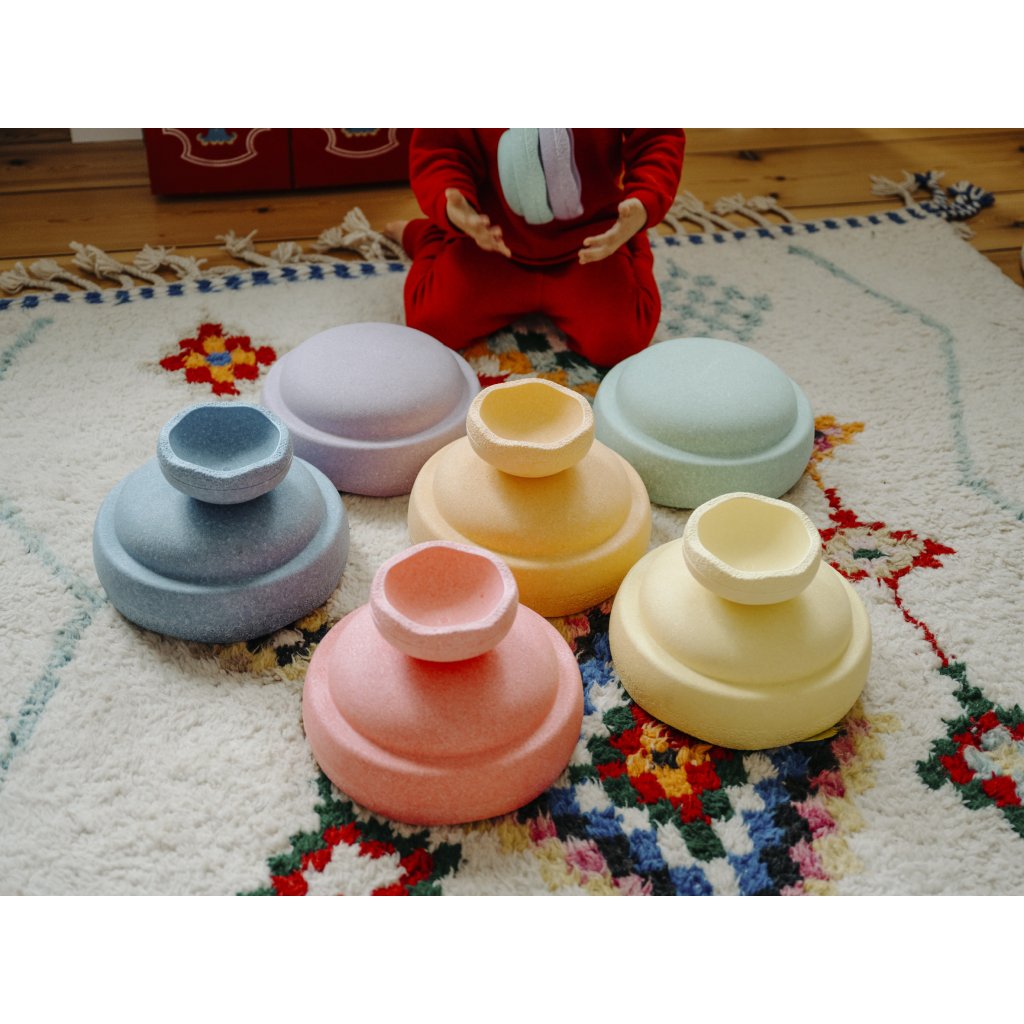 ​​Stapelstein Mini Rainbow Pastel, 6 Stk.