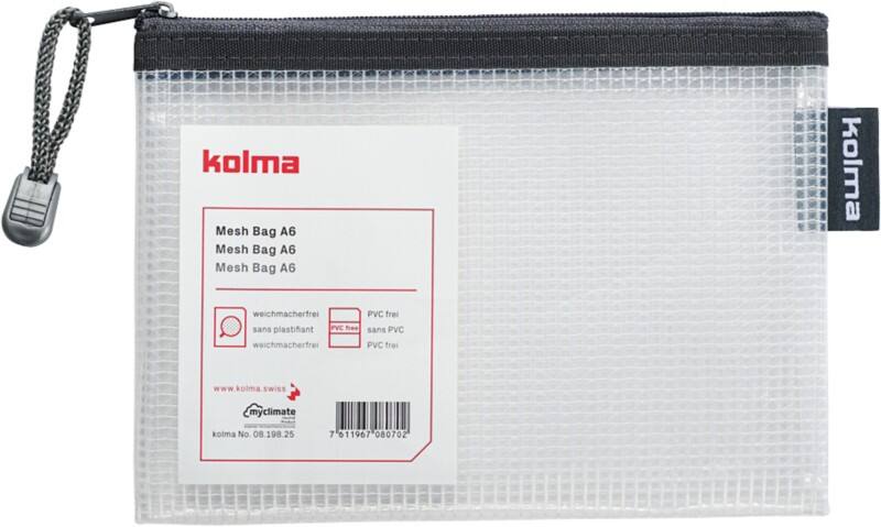 Kolma Reißverschlusstasche 08.198.25 Reißverschluss EVA (Ethylen-Vinylacetat) 18 (B)0,4 (T)13 (H) cm Transparent, Dunkelblau 5 Stück