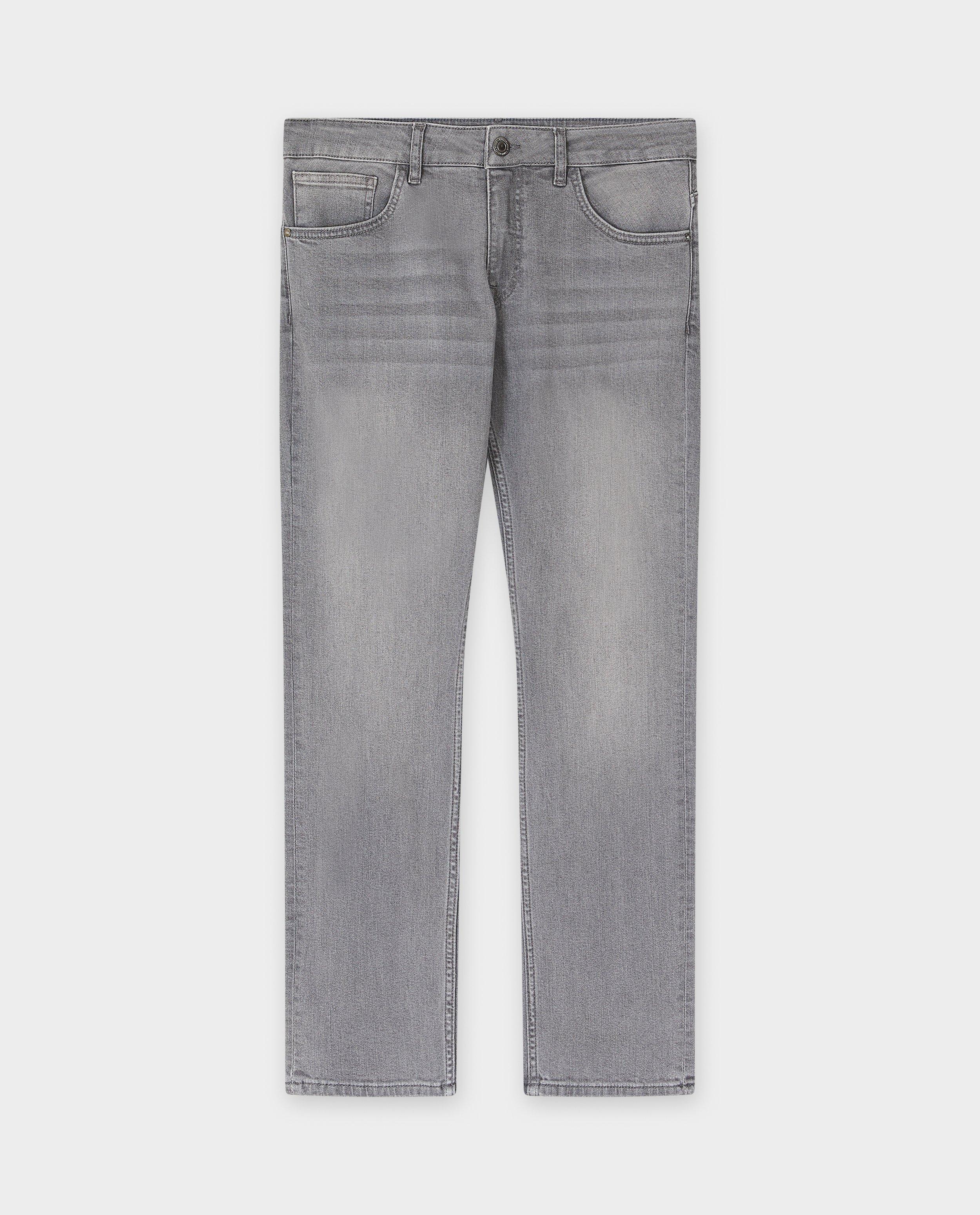 Quarterback világos szürke, slim fit farmer Smith sötétszürke