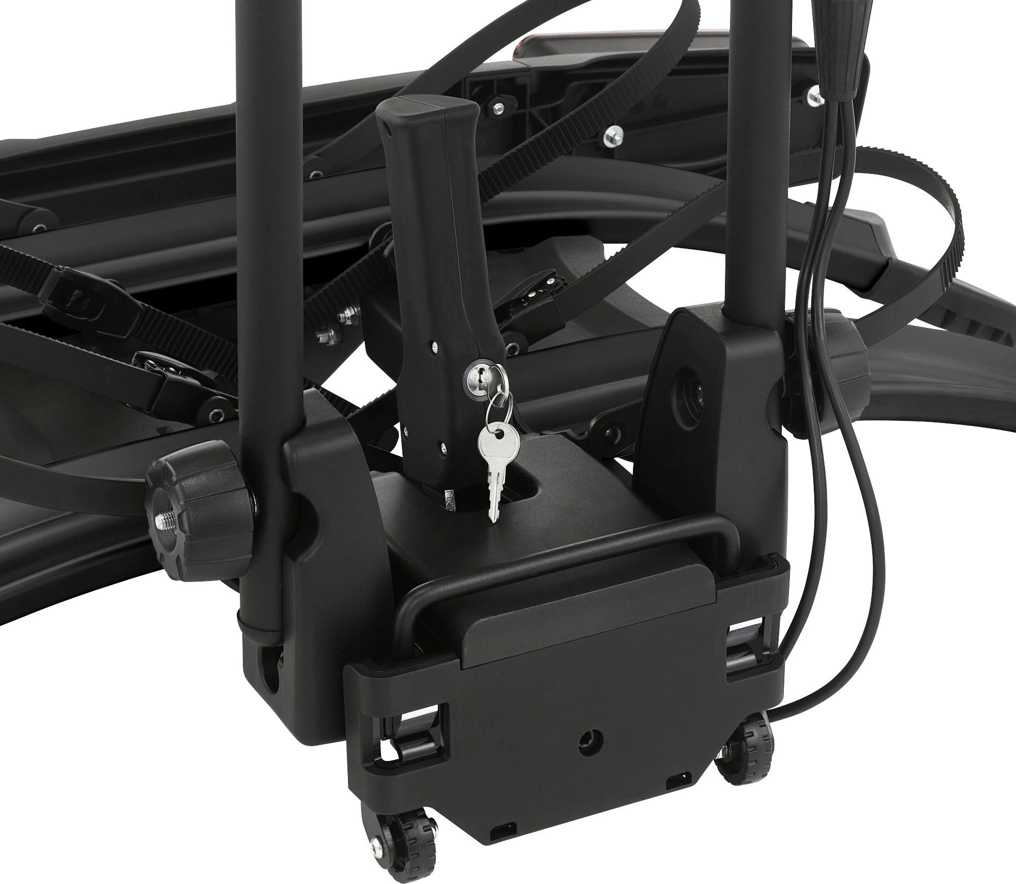 FISCHER Fahrrad Kupplungsfahrradträger RoadLine Black, für max. 2 Räder, geeignet für alle Fahrradtypen