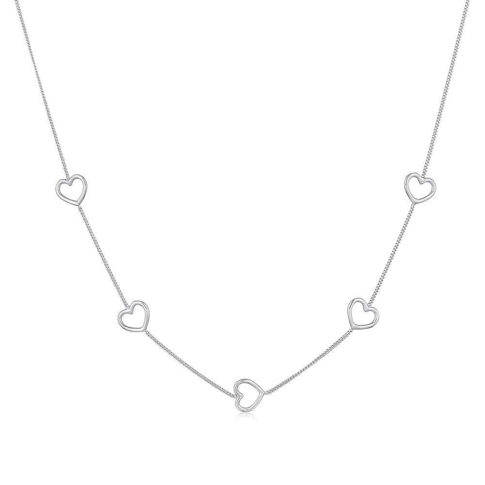 Elli Elli Collier Femmes Symbole Cœur Amour Cut-Out en argent sterling 925 Bijoux