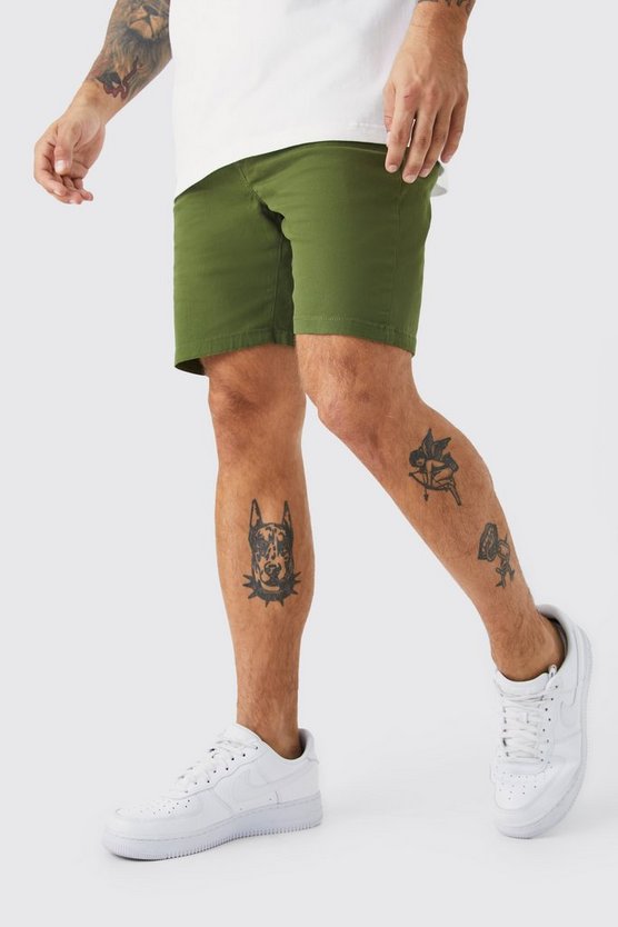 Skinny Stretch Chino-Shorts