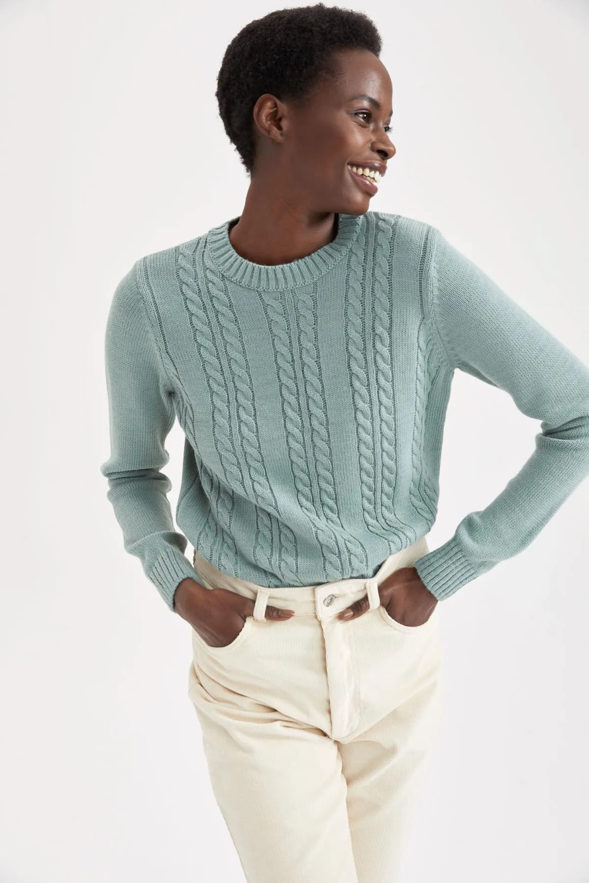 DeFacto  Pullover mit Rundhalsausschnitt und normaler Passform L1567az22wn