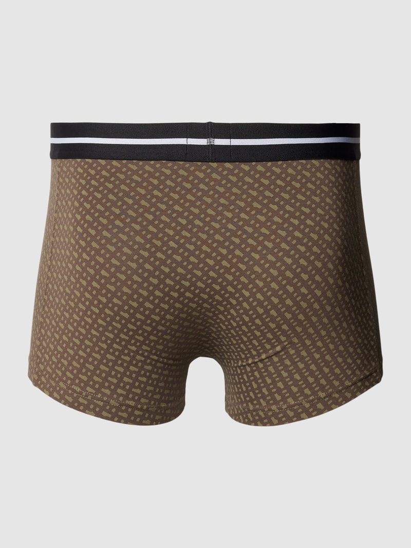 Trunks mit Label-Bund im 3er-Pack in olivgrün