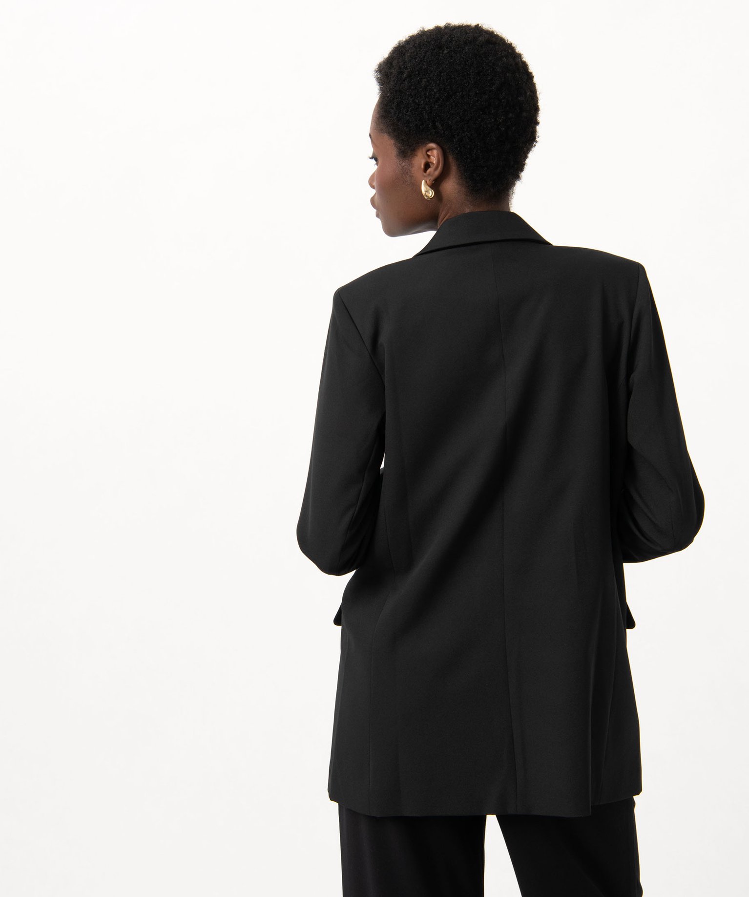 Veste blazer fermeture croisée femme noir | GEMO