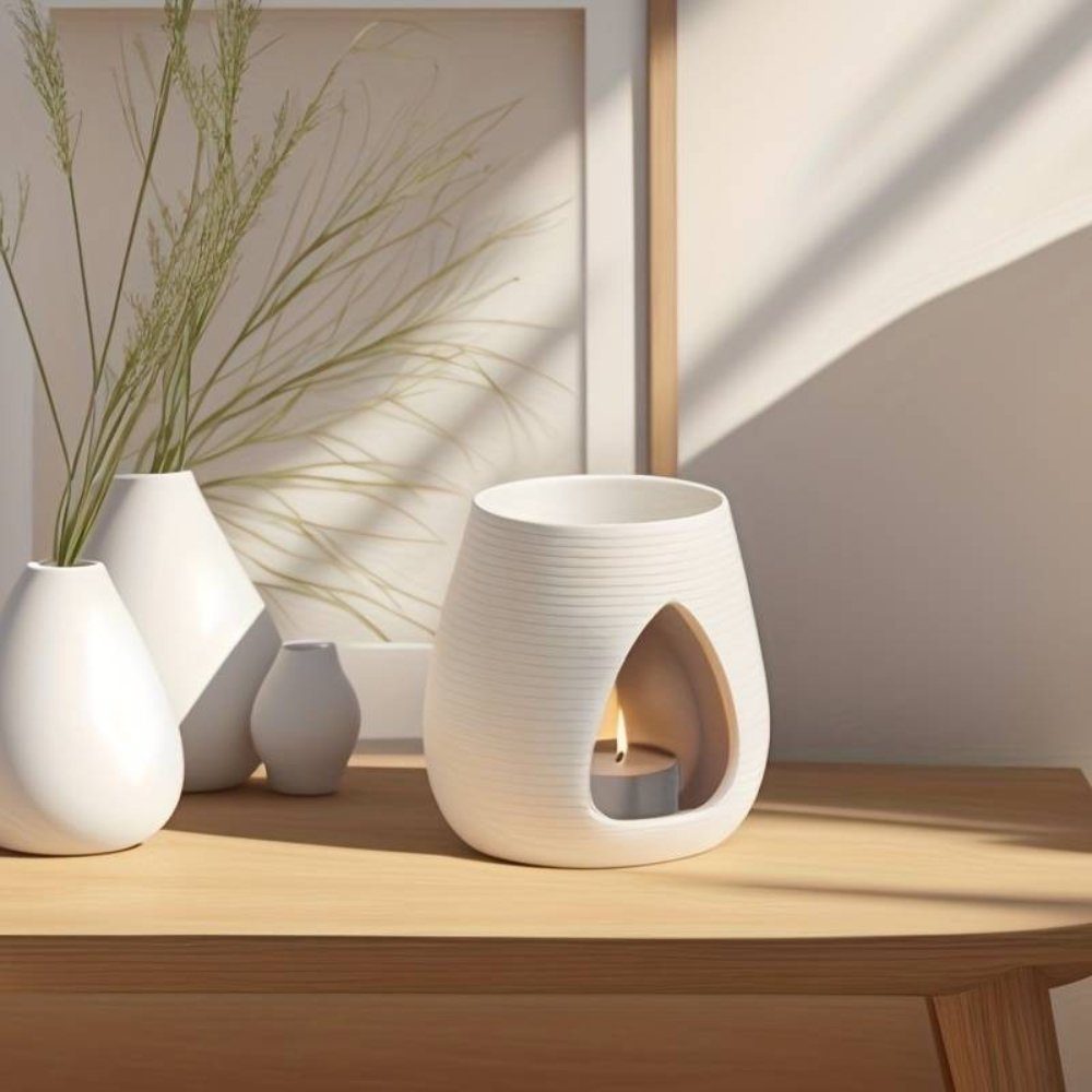 SHUAIVIBES Duftlampe Aromalampe Duftlampe Teelicht-Kerzendiffusor Aromabrenner Wachsschmelz