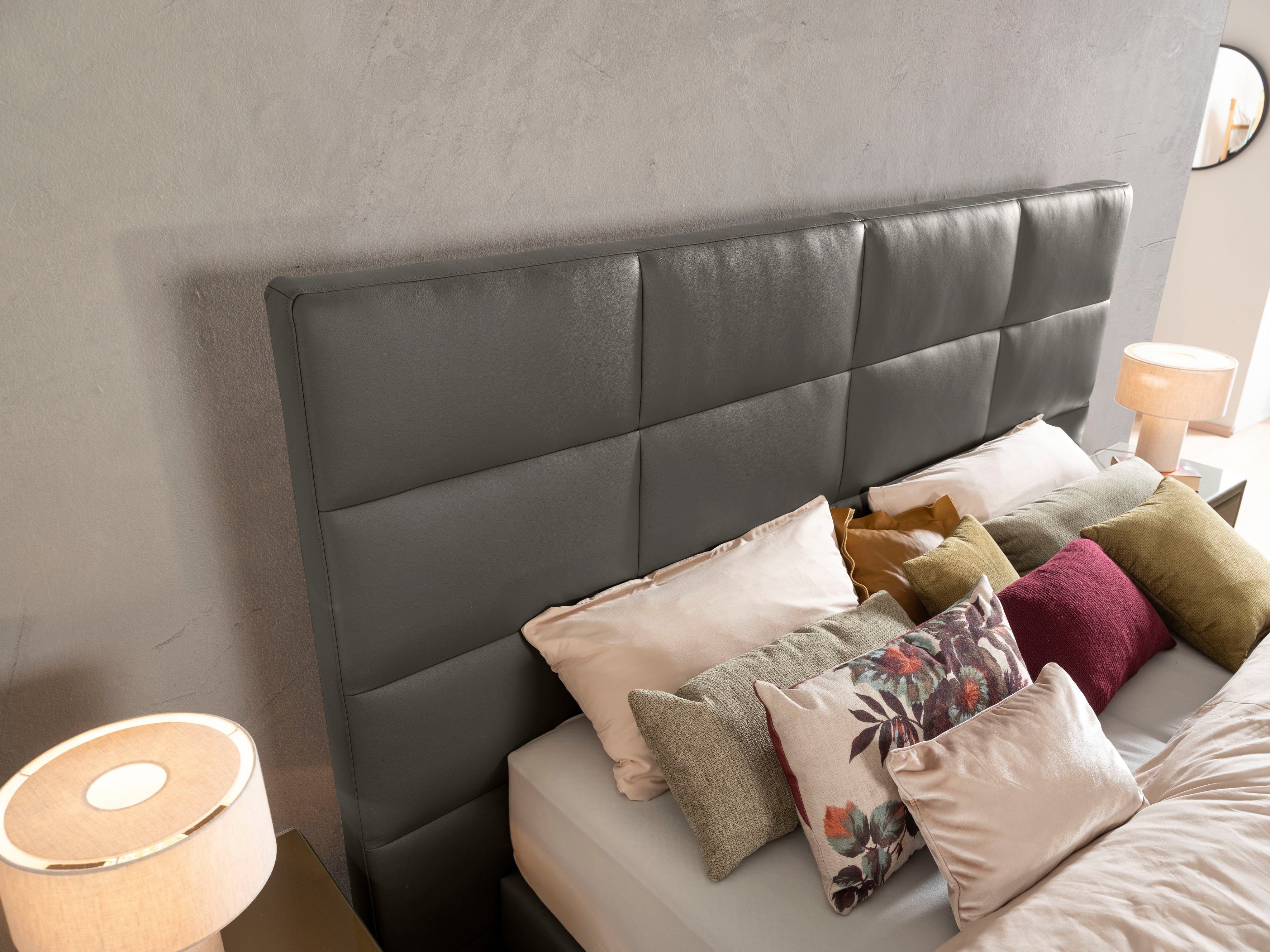 ADA premium Boxspringbett Paige, hohes Kopfteil, in unterschiedlichen Ausführungen erhältlich