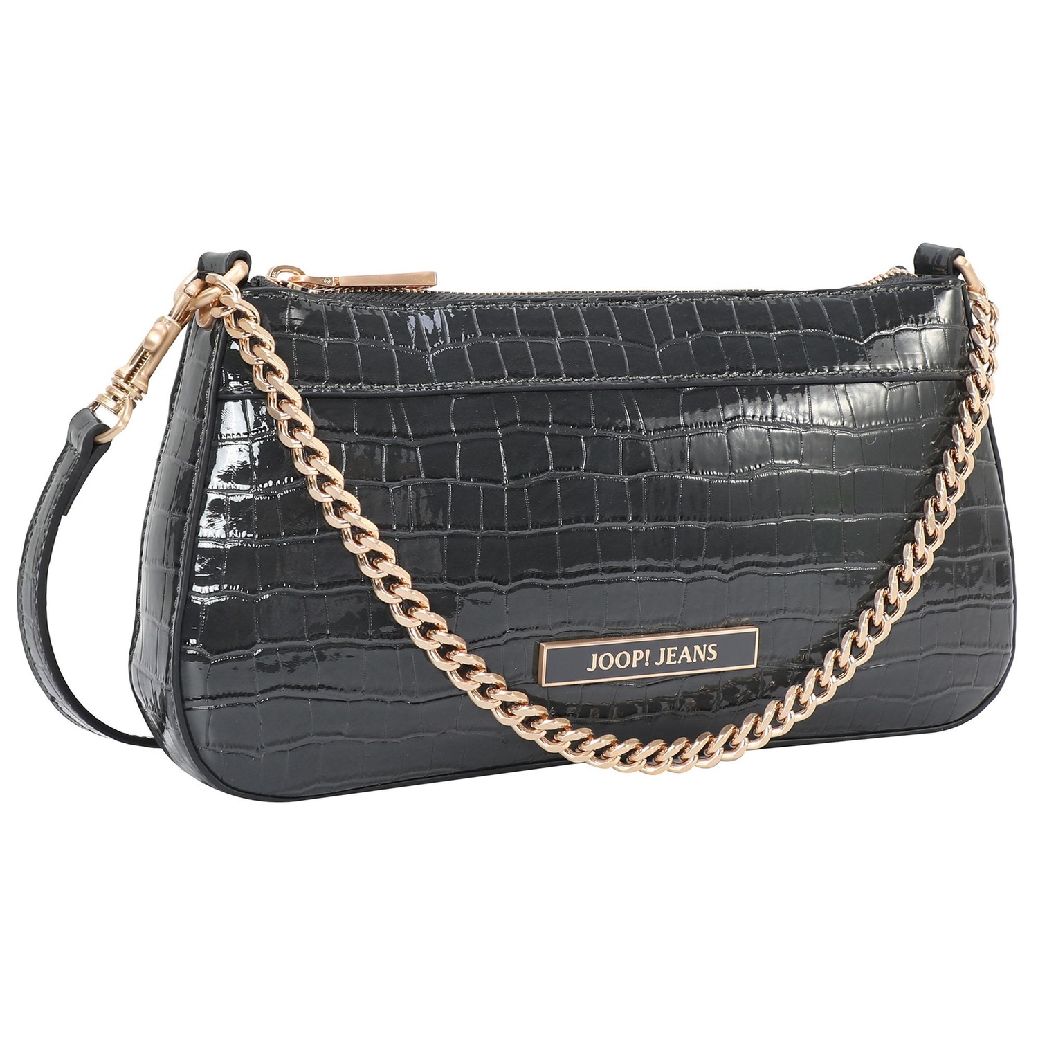 Domenica Croco Schultertasche 27.5 cm