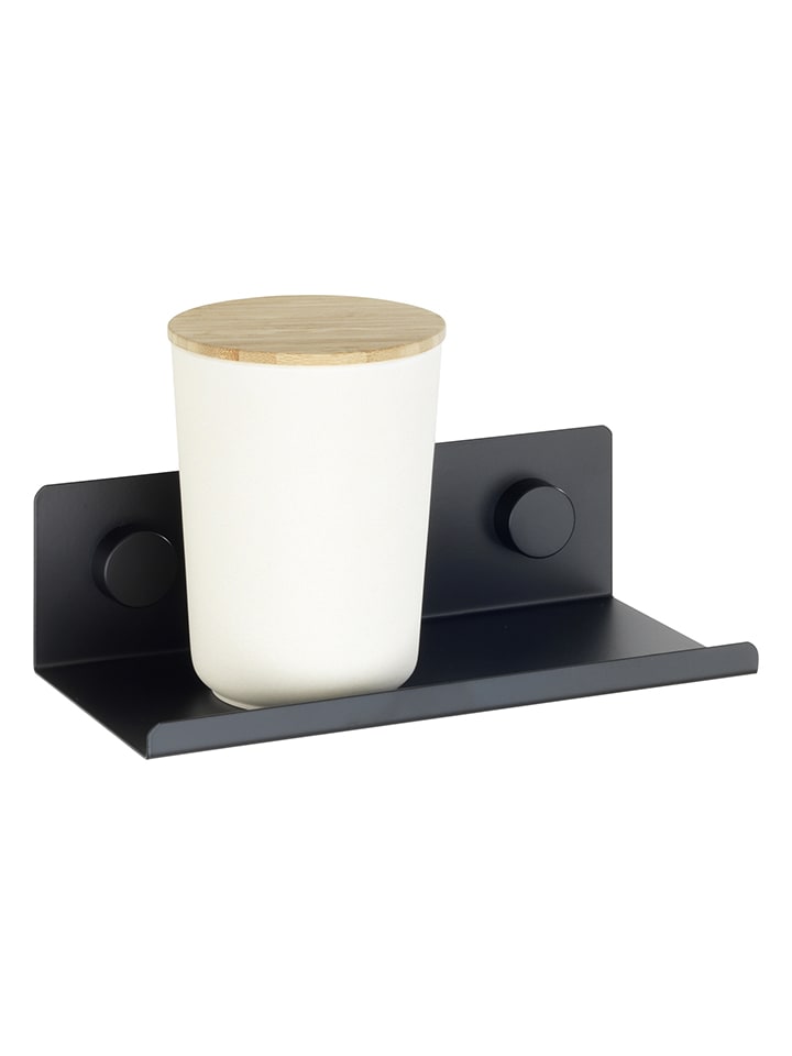 Wenko Küchenregal in Schwarz - (B)25 x (H)7,5 x (T)12 cm günstig kaufen onesize