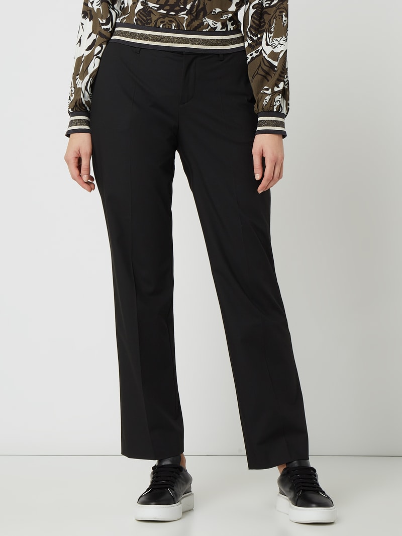Stoffhose mit Stretch-Anteil Modell 'Cihomme' in schwarz