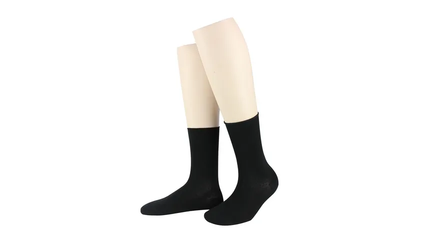 MOVE UP Damen Socken mit Rollrand modisch schwarz