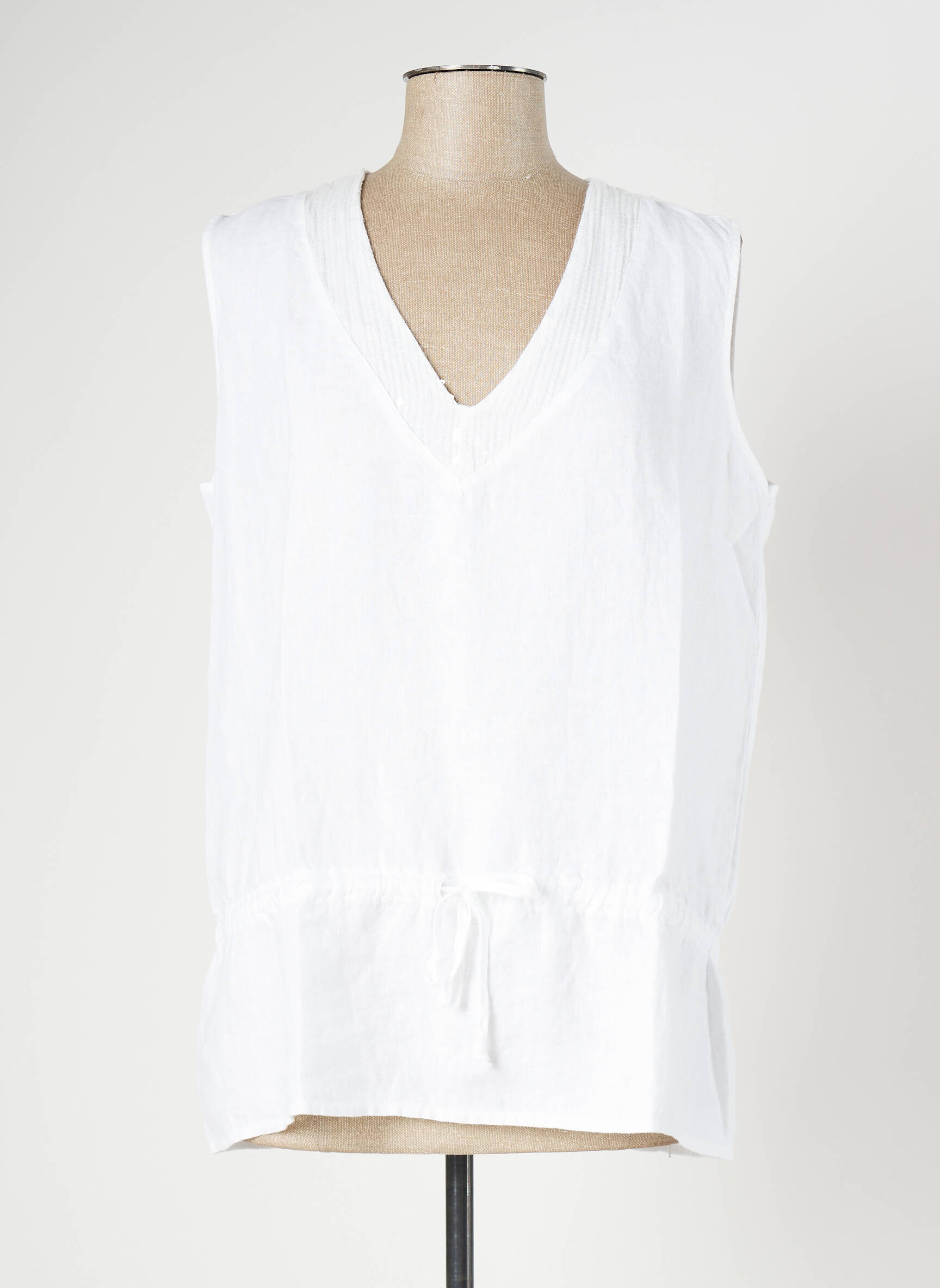 Blanc Boheme Tuniquesansmanche Femme couleur blanc