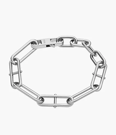 Fossil Gliederarmband Heritage D-Link Edelstahl