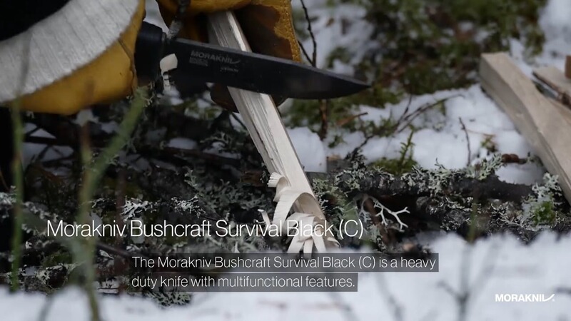 Morakniv Messer Bushcraft Survival Black Blade schwarz