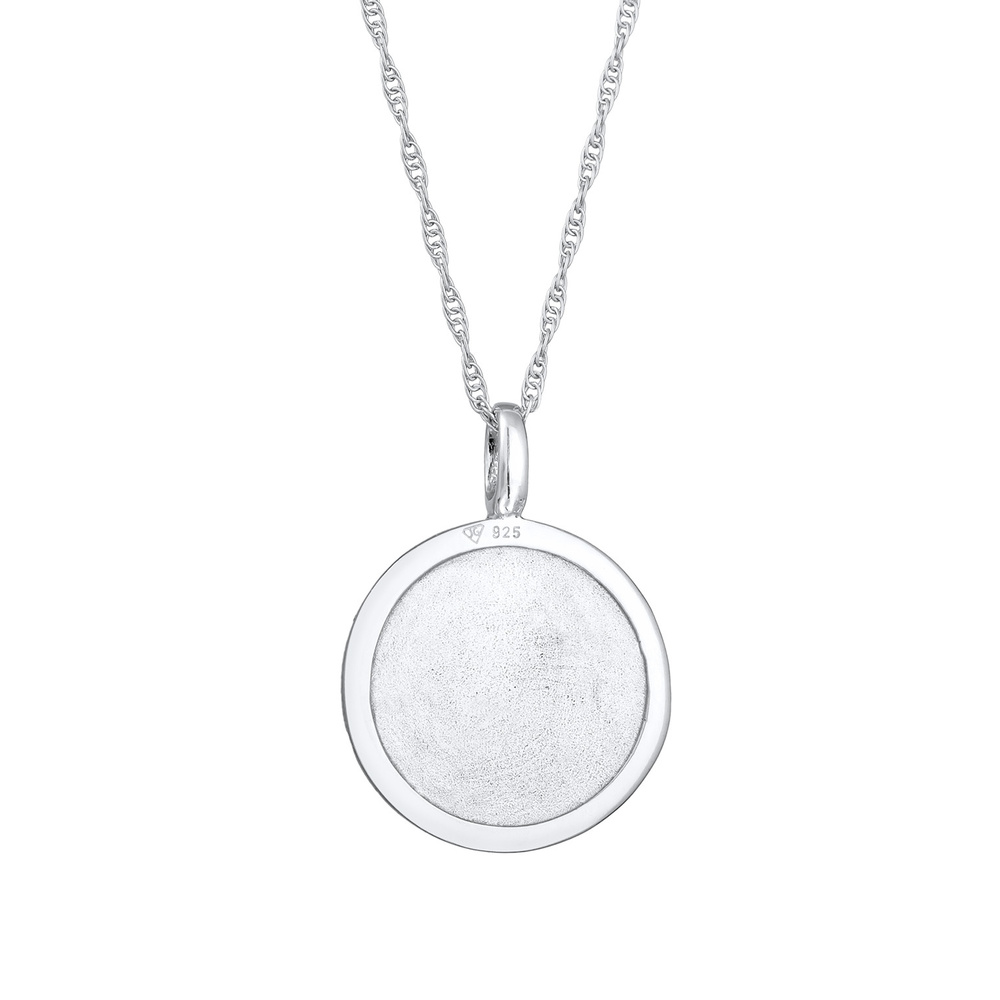 Elli Elli Collier Femmes pendentif Mandala rond en argent sterling 925 Bijoux