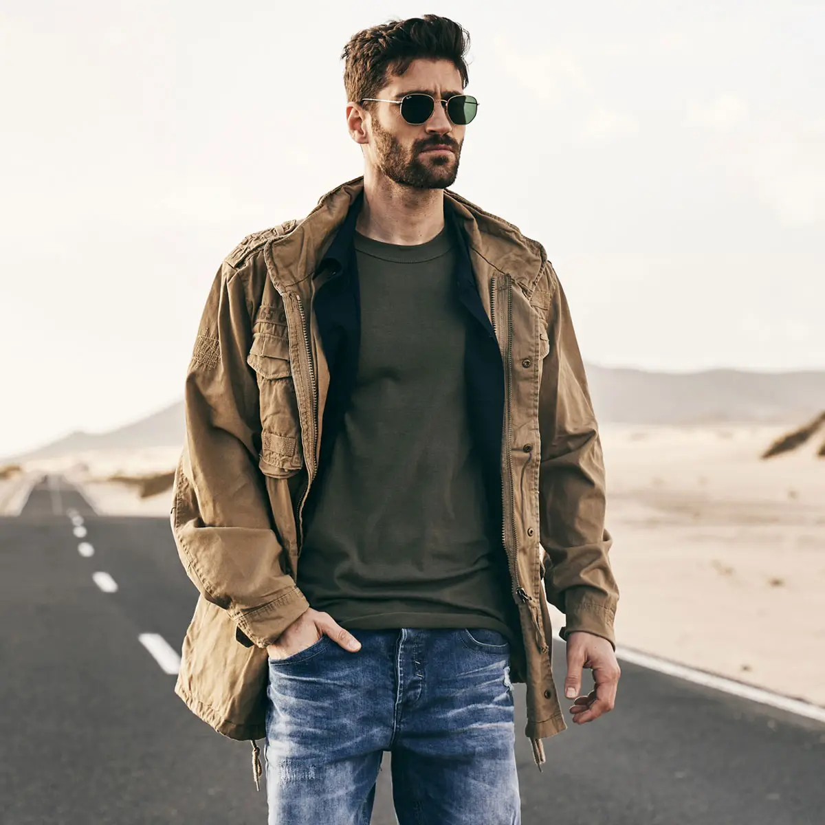 BRANDIT M65 Giant Jacke camel