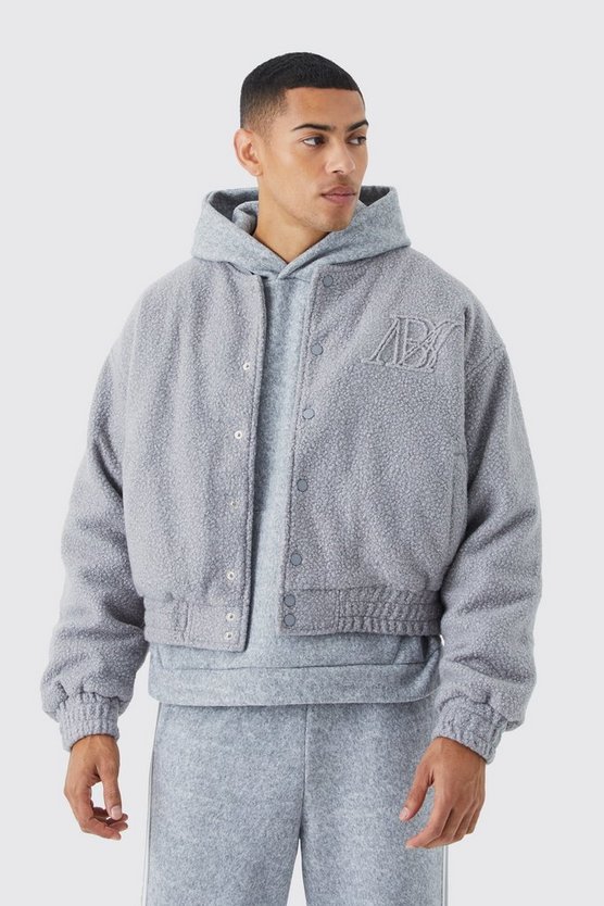Kastige Bouclee Bm Bomberjacke