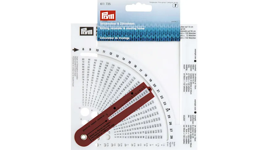 Prym Strickrechner mit Zählrahmen Kunststoff