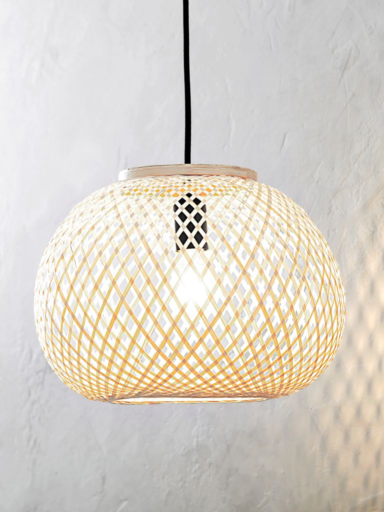 SIGVARD Lampa wisząca SIGVARD Ø35xW26cm bambus