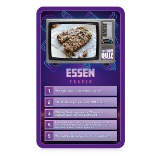 80iger Kartenspiel Quiz in Metallbox (DE)