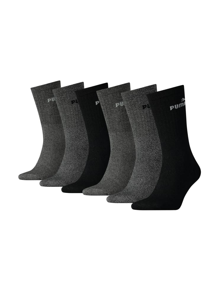 Puma Socken CREW SOCK 6P in 207 anthracite / grey günstig kaufen