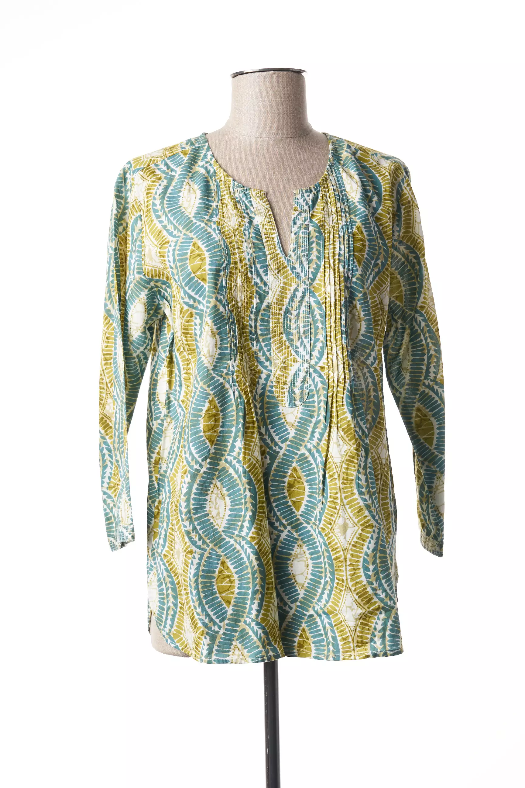 Agathe   Louise Tuniquemanchelongue Femme couleur vert